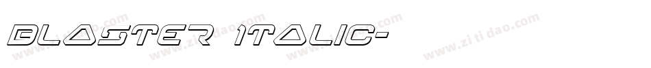Blaster Italic字体转换